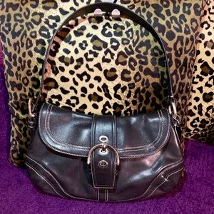 Coach Black Hobo Bag.